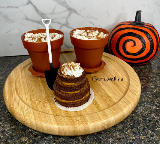 Spicy AND Gourd-geous: Cayenne Chocolate Cake, Curry Spiced Pumpkin Curd, White Chocolate Whipped Cream Frosting